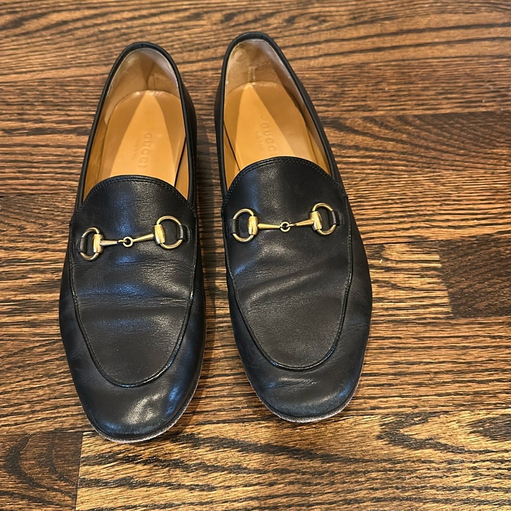 Gucci Jordaan Women’s Black Loafers 38
